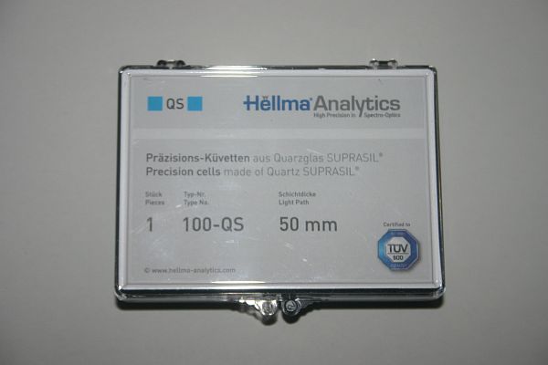 Hellma Analytics Suprasil Quarzkvetten 100-QS 50mm 1x