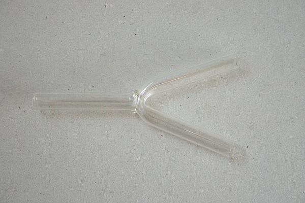 Y-St�cke aus Glas als Schlauchverbinder