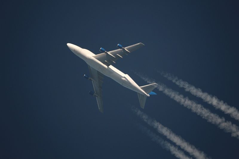 Boeing 747-409(LCF) Dreamlifter in cruising altitude