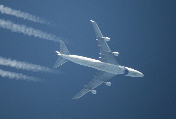 El  Al Boeing 747 - Flugzeug im 25cm-Teleskop