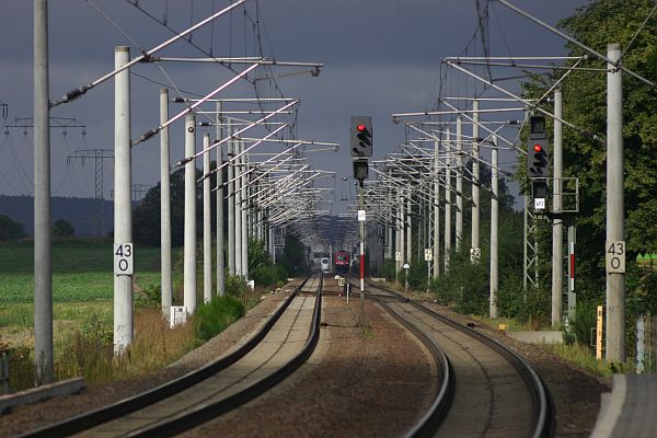 Diese Gleise verlaufen Richtung Leipzig