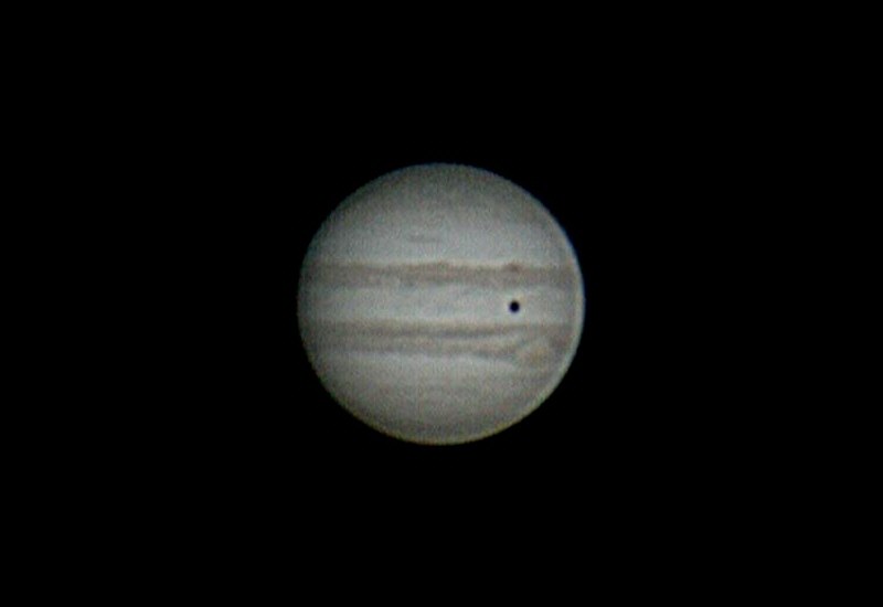 Jupiter, Zeus (greek) with shadow of Ganymede - no black hole
