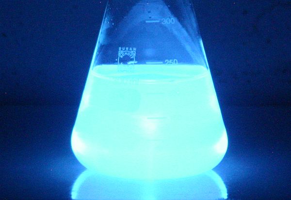 Luminol dient unter anderem zum Nachweis von Blut