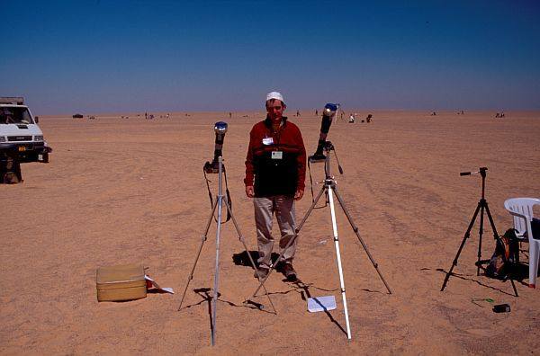 The Sahara in Libya during the eclipse