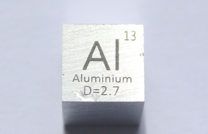 Aluminium-Dichtewrfel Aluminium Density Cube 1cm3 ca. 99,99%