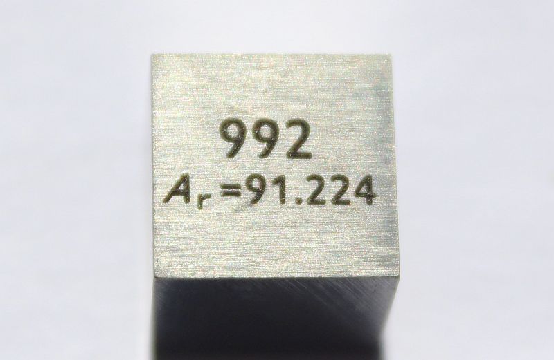 Zirkonium-Dichtewrfel Zirconium Density Cube 1cm3 ca. 99,2%