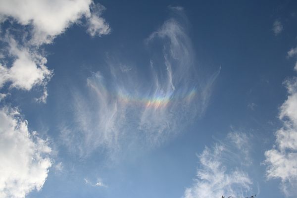 Zirkumzenitalbgen sind Halo-Erscheinungen.