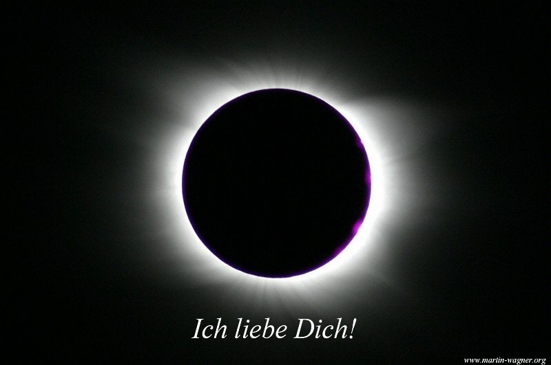 Sonnenfinsternis - Liebe zur Natur