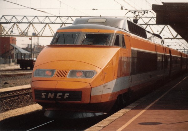 TGV (Train  grande vitesse) in Lyon - Eisenbahnen in Frankreich