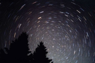 Turning stars with long-time exposure